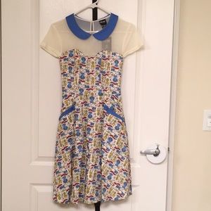 Star Trek Enterprise Ship Atomic 50s Dress